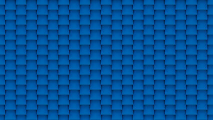 Abstract blue tiles background. Vector isometric pattern with copy space for business presentation or web design.