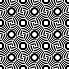 Art Deco motif in seamless decorative geometric pattern.