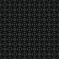 Black and white surface pattern texture. Bw ornamental graphic design. Mosaic ornaments. Pattern template. Vector illustration.