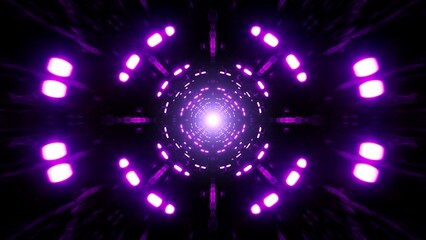 Flickering Dark Purple Light Lamp Tunnel