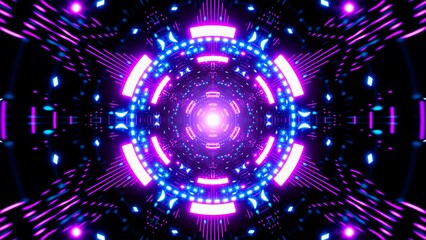 Fototapeta premium Geometric Neon Festival Effect Background