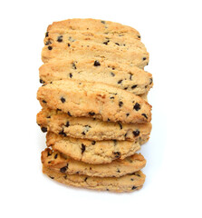 Sweet cookies isolated on a white background