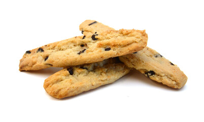 Sweet cookies isolated on a white background