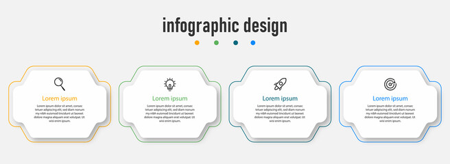 Creative template timeline infographic design element Premium Vector