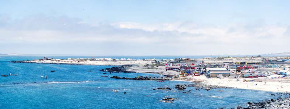 Punta de Choros panoramic aerial view in Chile