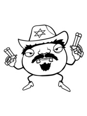 Sherif Cowboy bewaffnet 