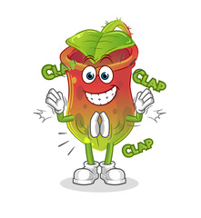 Nepenthes applause illustration. character vector