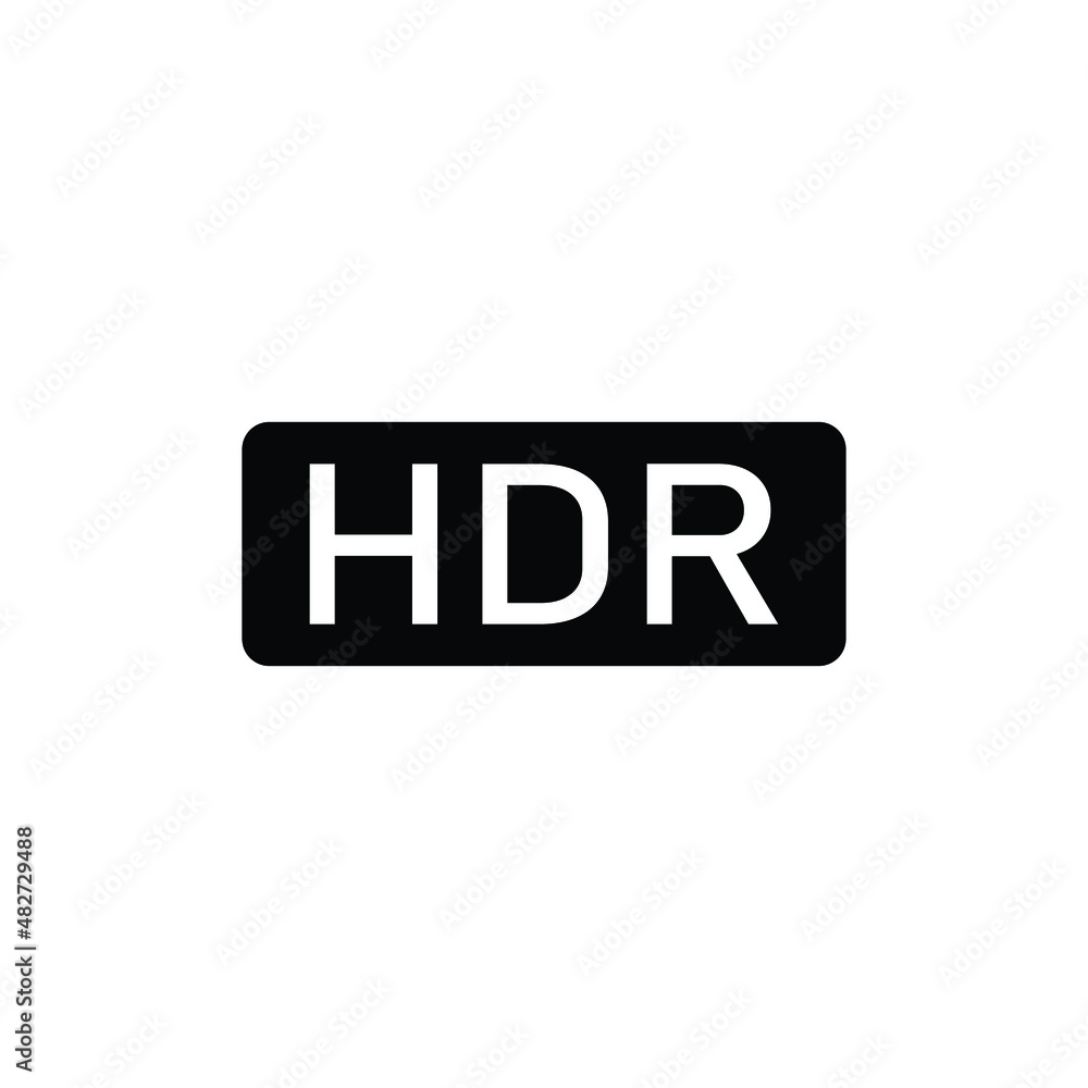 Aufkleber hdr icon vector high dynamic range imaging