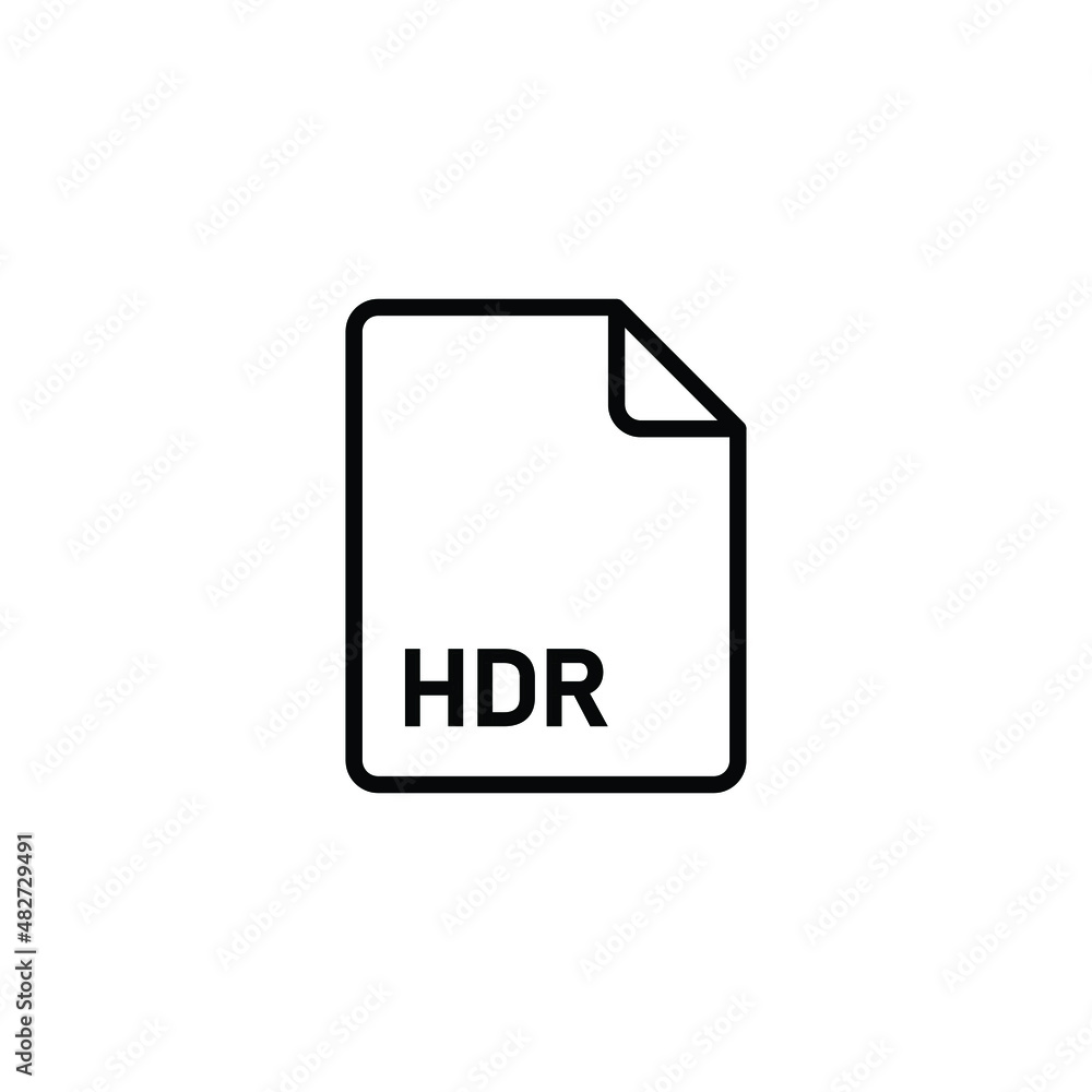 Poster hdr icon vector high dynamic range imaging
