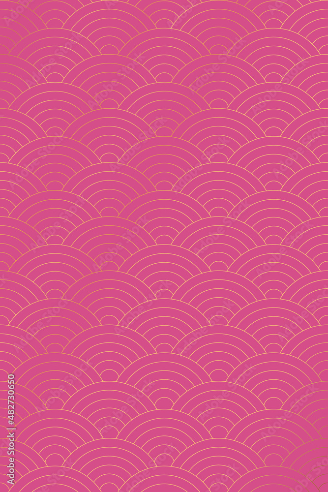 Poster vector background of japanese wave pattern. pattern seamless circle abstract wave background luxury 