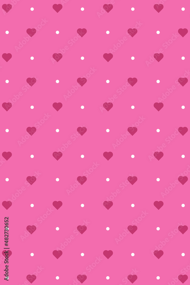 Poster abstract seamless pattern with hearts. hearts seamless pattern. universal print. vector illustration