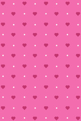 Abstract seamless pattern with hearts. Hearts seamless pattern. Universal print. Vector illustration