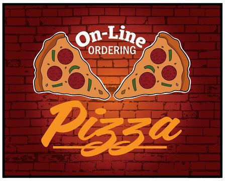 A Pizza Design For Online Ordering.