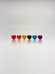 Corazones de caramelo