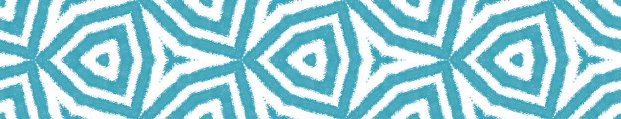 Fototapeta na wymiar Geometric seamless pattern. Turquoise