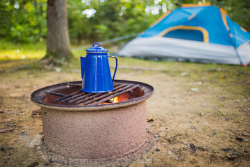 stove in the forest