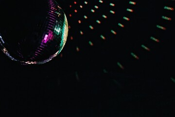 disco ball with lights