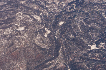 Snow covered mountains in the western United States