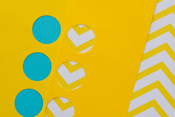 abstract background with circles and zig zags