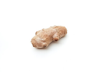 Organic dried ginger without chemicals The taste is spicy inside.  isolated on a white background isolated on a white background.