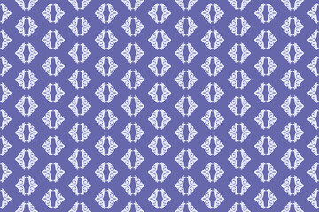 Fototapeta na wymiar Seamless oriental pattern in trendy purple color. Very Peri - Color of the Year 2022 . 