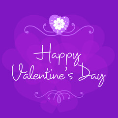 14 February happy valentines day greeting card vector illustration stock illustration