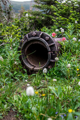 Old mining water pipe