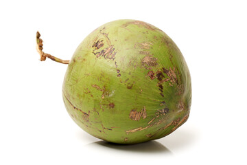 Green coconut with background