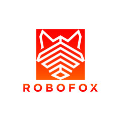 ROBOFOX logo design for company symbol and brand