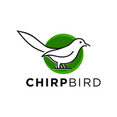 Fototapeta na wymiar CHIRPBIRDS logo design for company symbol and brand