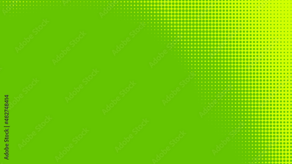 Aufkleber dots halftone green color pattern gradient texture with technology digital background. dots pop art 