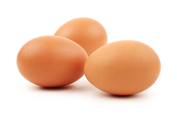 eggs isolated on white background