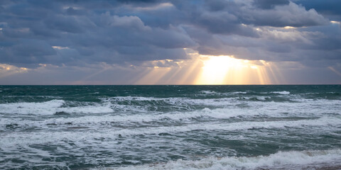 God-rays Over the Atlantic