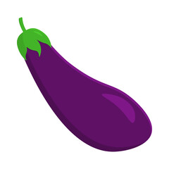 Eggplant clip art fruits and vegetables list cute cartoon vector animation icon