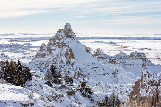 Winter In Badlands National Park