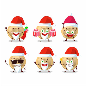 Santa Claus emoticons with chinese coin cartoon character