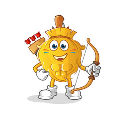 broom native american tribe. cartoon mascot vector