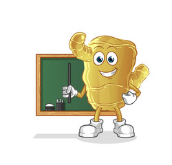 Ginger teacher vector. cartoon character