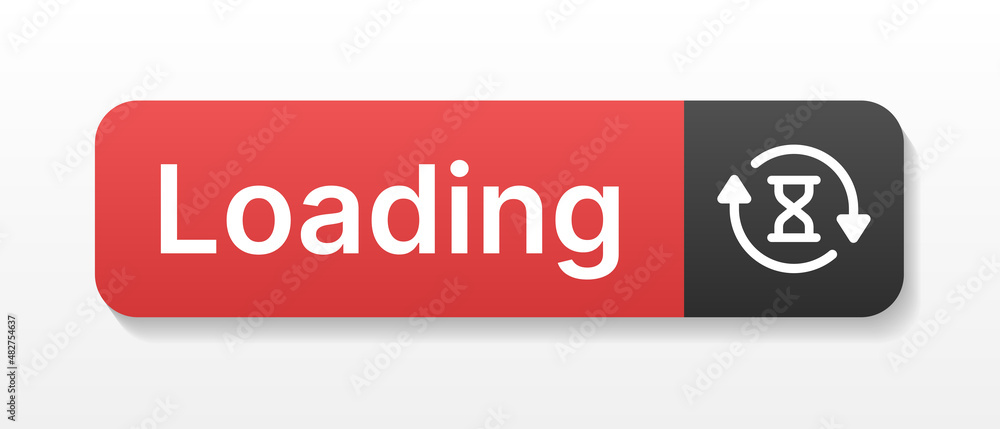 Aufkleber loading icons. load bar button vector illustration.