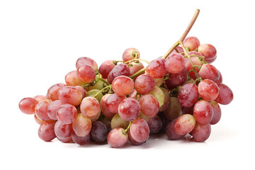 red grape on white background 