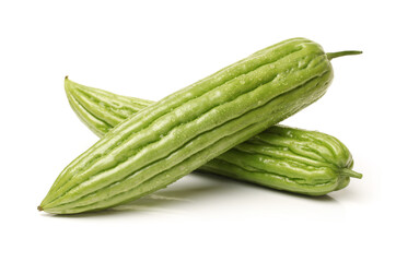 Bitter melon , Bitter gourd on white background