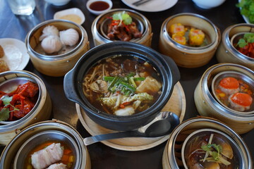 dim sum Chinese Food set 