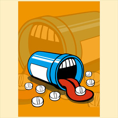 drug design vector illustration