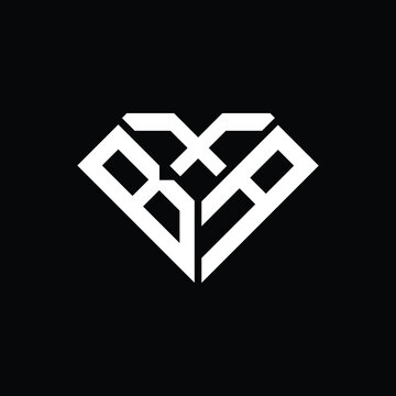 BXA letter logo creative design. BXA unique design