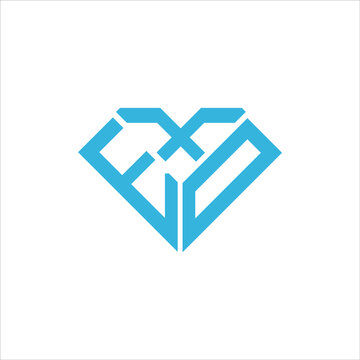 EXD letter logo creative design. EXD unique design
