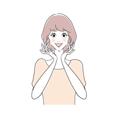 笑顔の可愛い女性