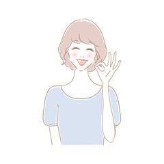 笑顔の可愛い女性