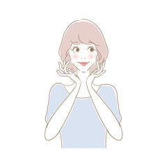 笑顔の可愛い女性