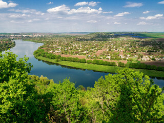 Dniester River. Ukraine. Moldova summer