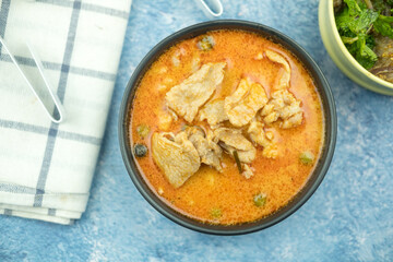 Thai style pork curry or 